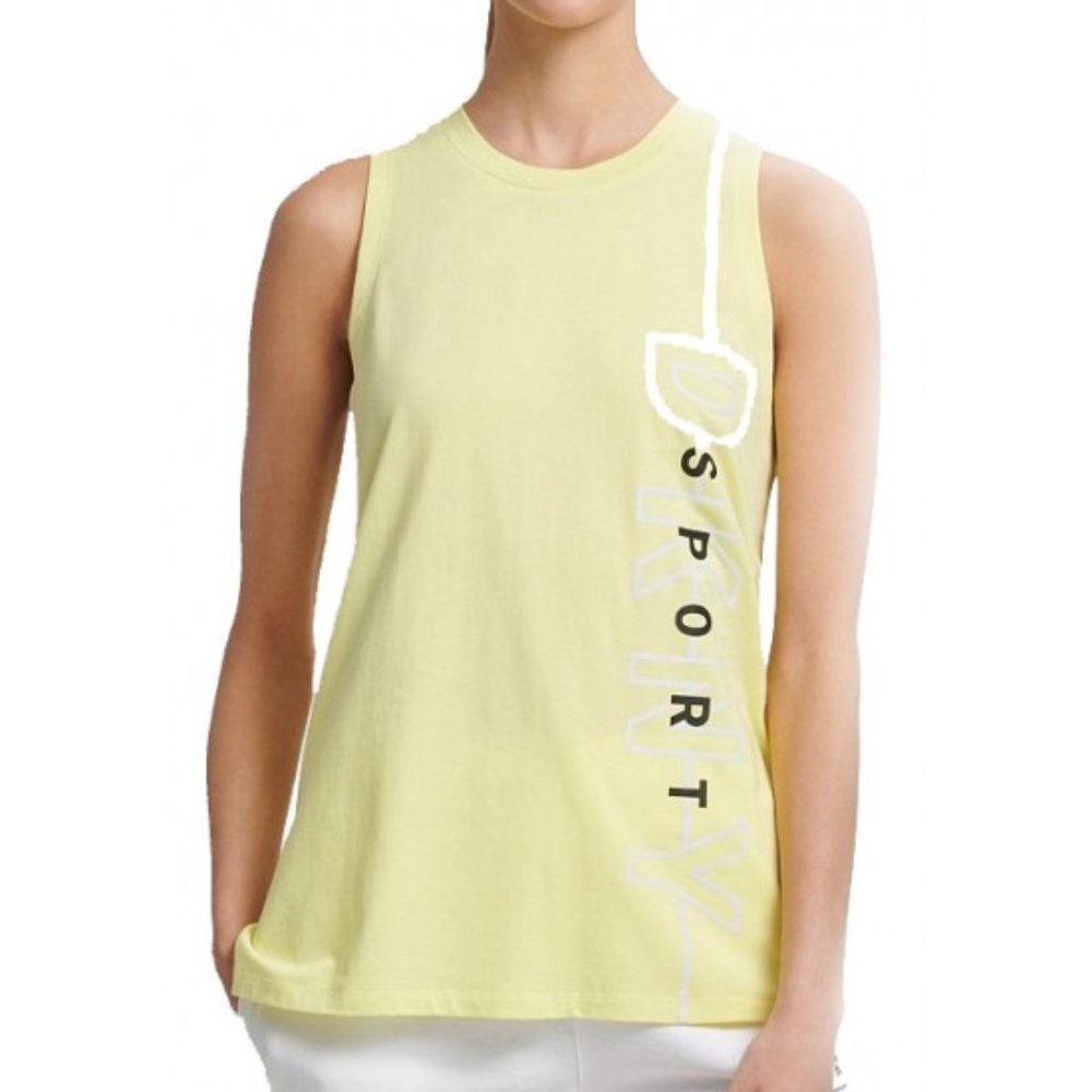 Dkny Sport Reflective-Logo TankTop Charlock Size S